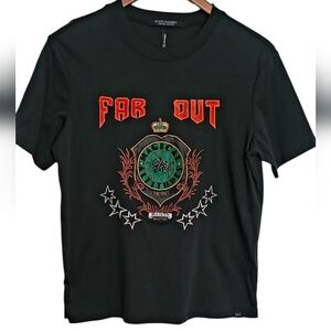 Scotch & Soda Maison Scotch Embroidered Dark Green T-Shirt The Peaks